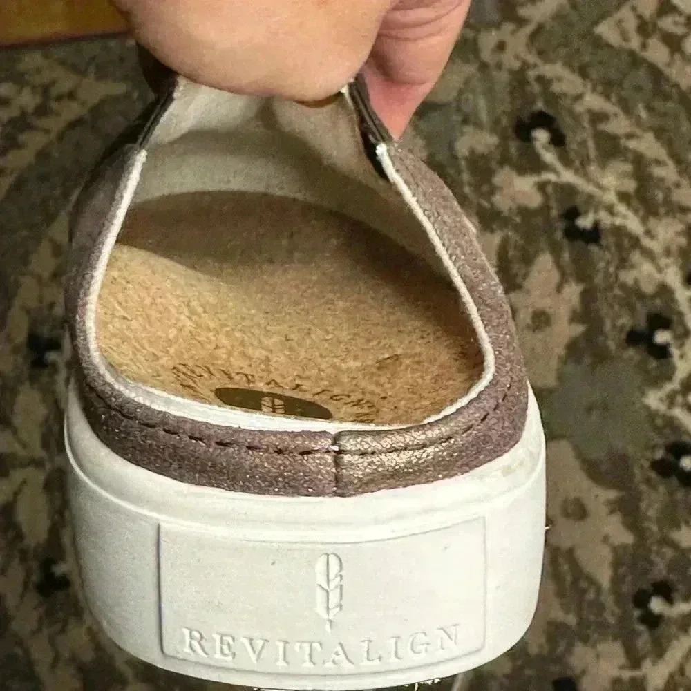 New Revitalign Metallic Mocha Sneaker Mule 9.5 - Picture 10 of 10
